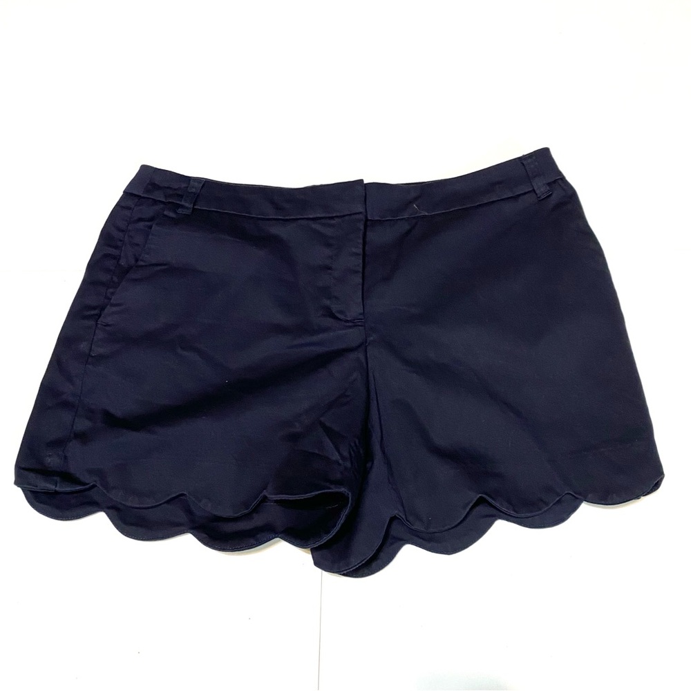 75. Kenar Blue High Waist Scalloped Shorts